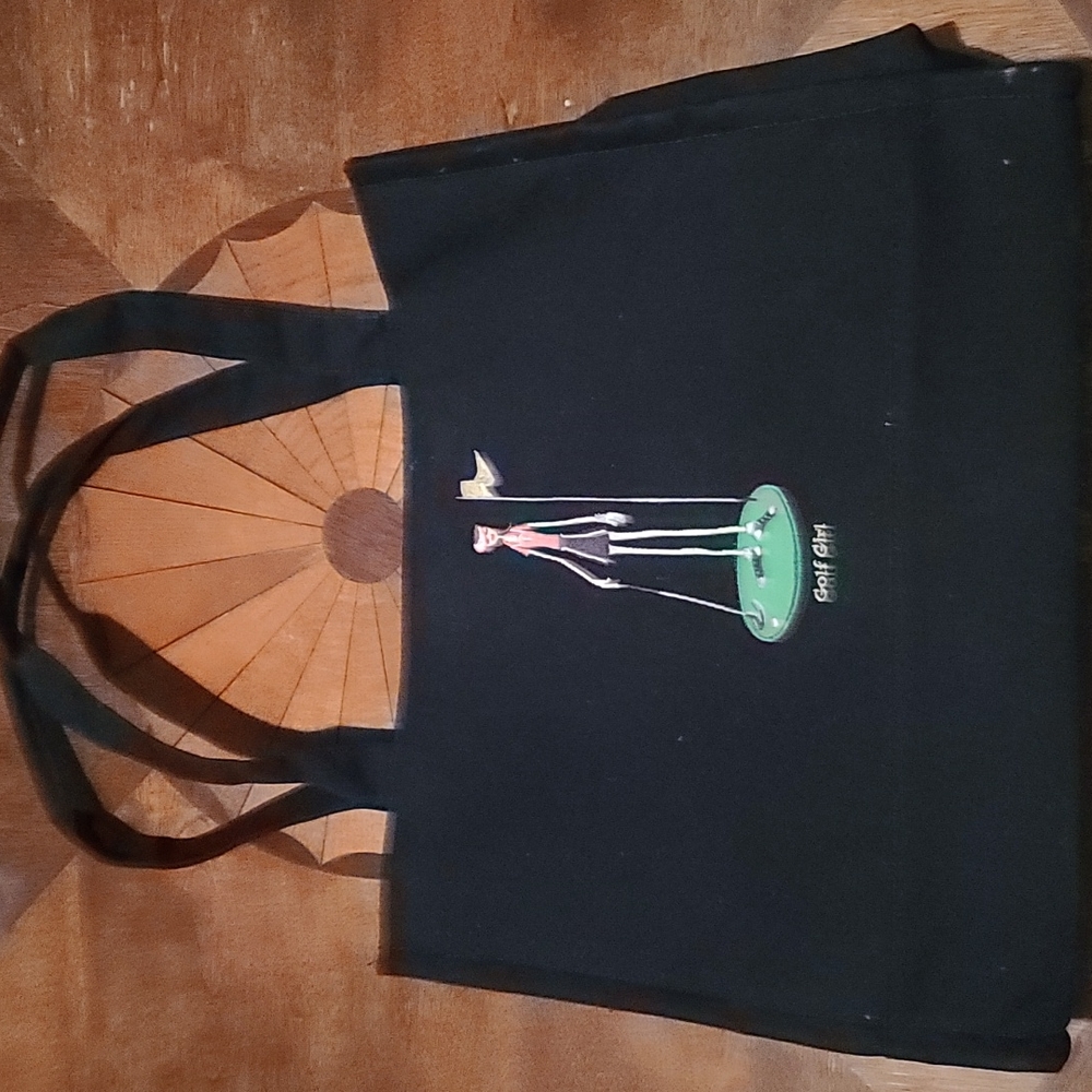 Lovely The Girls Black Canvas Tote